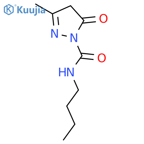 1H-Pyrazole-1-carboxamide, N-butyl-4,5-dihydro-3-methyl-5-oxo- structure