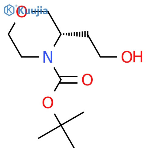 tert-butyl (3S)-3-(2-hydroxyethyl)morpholine-4-carboxylate structure