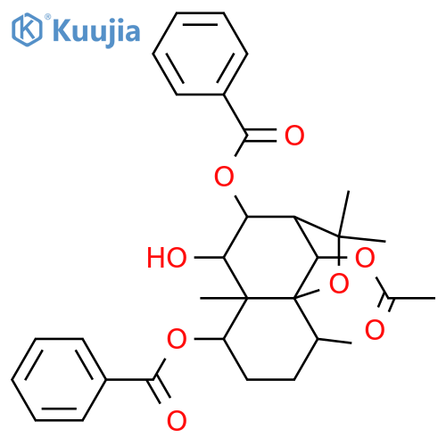 1,6,8,9-Tetrahydroxydihydro-β-agarofuran; (1α,6β,8α,9α)-form, 1,8-Dibenzoyl, 6-Ac structure