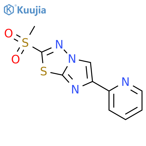 IMIDAZO[2,1-B]-1,3,4-THIADIAZOLE, 2-(METHYLSULFONYL)-6-(2-PYRIDINYL)- structure