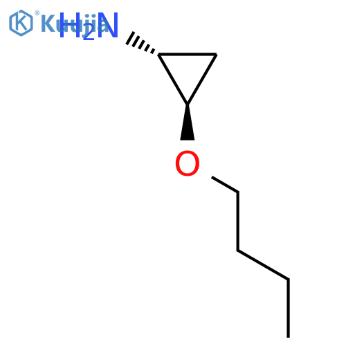 rac-(1R,2R)-2-butoxycyclopropan-1-amine structure