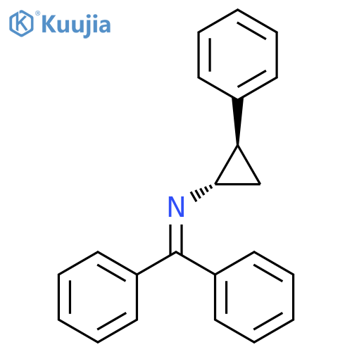 CYCLOPROPANAMINE, N-(DIPHENYLMETHYLENE)-2-PHENYL-, (1S,2R)- structure