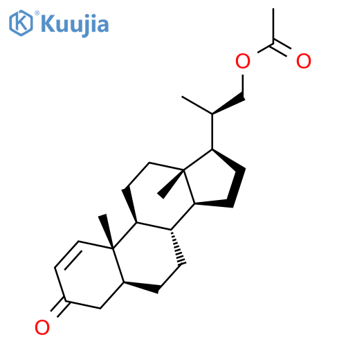 Pregn-1-en-3-one, 21-(acetyloxy)-20-methyl-, (5a,20R)- structure