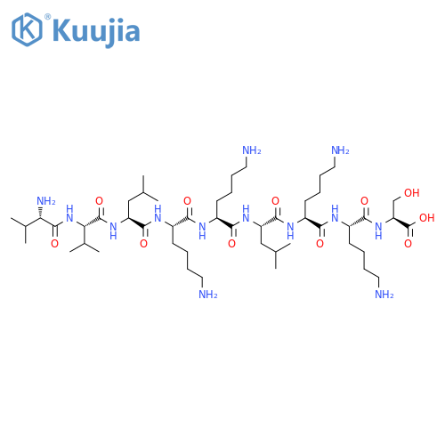 L-SERINE, L-VALYL-L-VALYL-L-LEUCYL-L-LYSYL-L-LYSYL-L-LEUCYL-L-LYSYL-L-LYSYL- structure