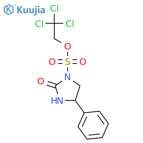 1-IMIDAZOLIDINESULFONIC ACID, 2-OXO-4-PHENYL-, 2,2,2-TRICHLOROETHYL ESTER structure