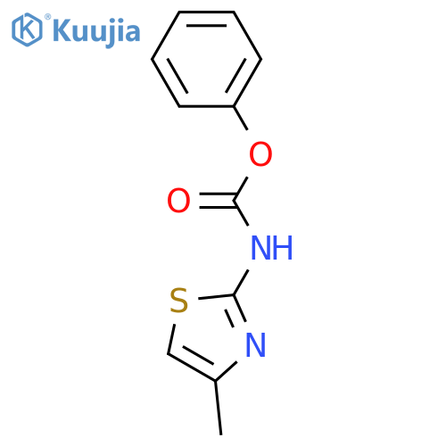 N-(4-Methyl-2-thiazolyl) Phenyl Ester Carbamic Acid structure