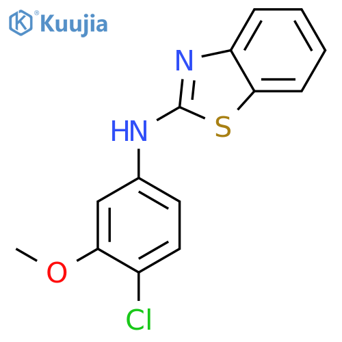 2-Benzothiazolamine, N-(4-chloro-3-methoxyphenyl)- structure