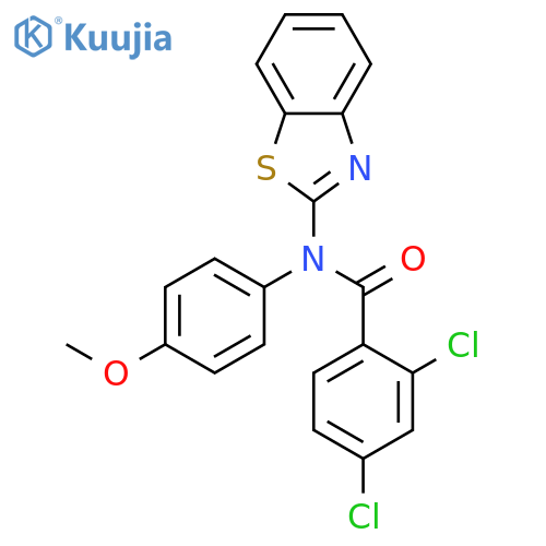 BENZAMIDE, N-2-BENZOTHIAZOLYL-2,4-DICHLORO-N-(4-METHOXYPHENYL)- structure