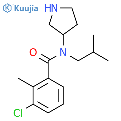 BENZAMIDE, 3-CHLORO-2-METHYL-N-(2-METHYLPROPYL)-N-3-PYRROLIDINYL- structure