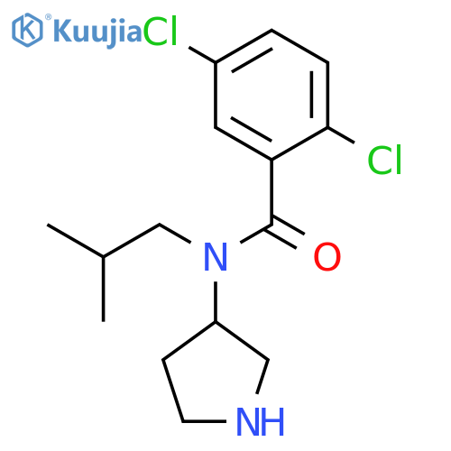 Benzamide, 2,5-dichloro-N-(2-methylpropyl)-N-3-pyrrolidinyl- structure