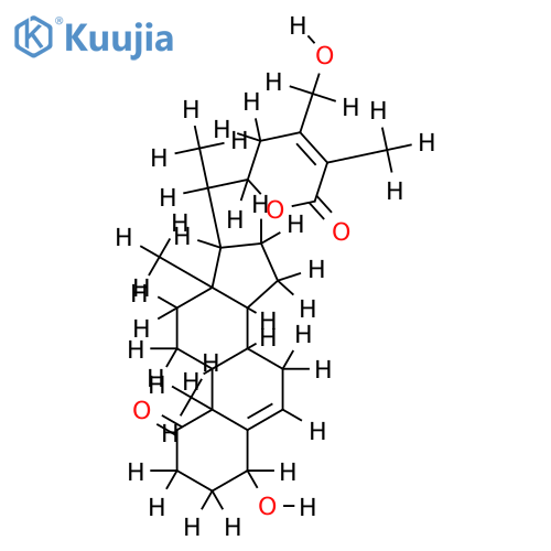 2,3-Dihydro-(4beta,22R)-4,27-Dihydroxy-1-oxowitha-2,5,24-trienolide structure