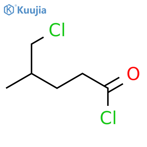 5-chloro-4-methylpentanoyl chloride structure