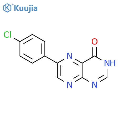 4(1H)-Pteridinone, 6-(4-chlorophenyl)- structure