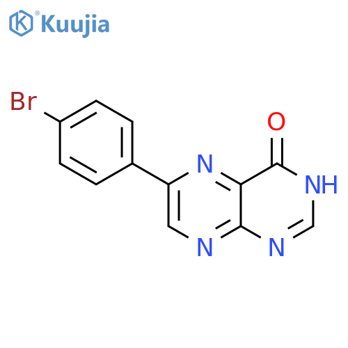 4(1H)-Pteridinone, 6-(4-bromophenyl)- structure