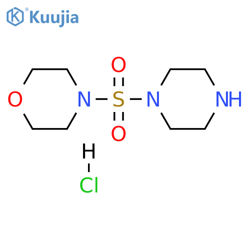 4-(piperazine-1-sulfonyl)morpholine hydrochloride structure