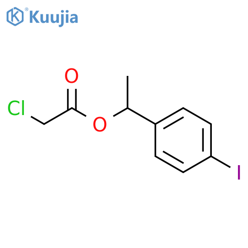 Acetic acid, chloro-, 1-(4-iodophenyl)ethyl ester structure
