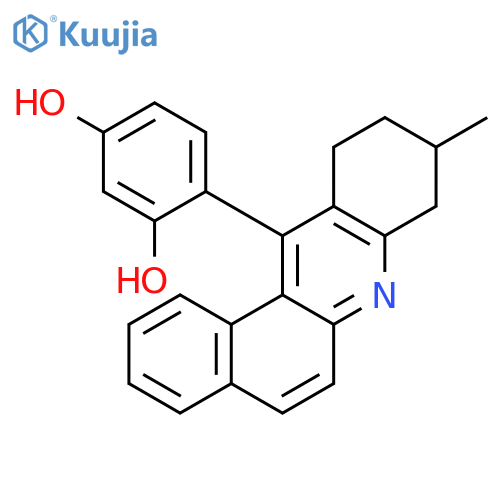 1,3-Benzenediol, 4-(8,9,10,11-tetrahydro-9-methylbenz[a]acridin-12-yl)- structure