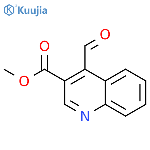 METHYL 4-FORMYLQUINOLINE-3-CARBOXYLATE structure