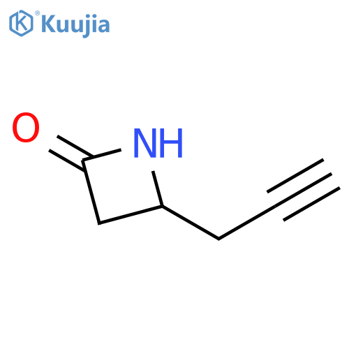 2-Azetidinone, 4-(2-propynyl)- structure