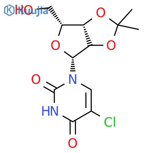 2’,3’-O-Isopropylidene-5-chlorouridine structure