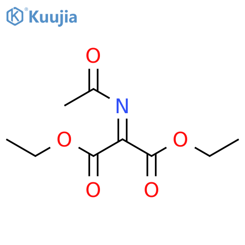 Propanedioic acid, (acetylimino)-, diethyl ester structure