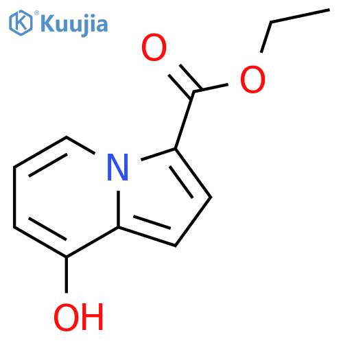 8-hydroxy-3-Indolizinecarboxylic acid ethyl ester structure
