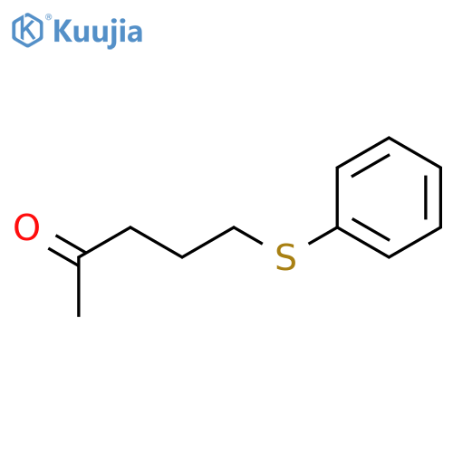 2-Pentanone, 5-(phenylthio)- structure