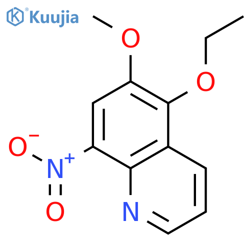 Quinoline, 5-ethoxy-6-methoxy-8-nitro- structure