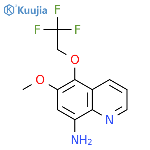 8-Quinolinamine, 6-methoxy-5-(2,2,2-trifluoroethoxy)- structure