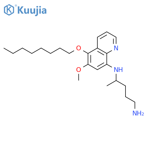 1,4-PENTANEDIAMINE, N4-[6-METHOXY-5-(OCTYLOXY)-8-QUINOLINYL]- structure