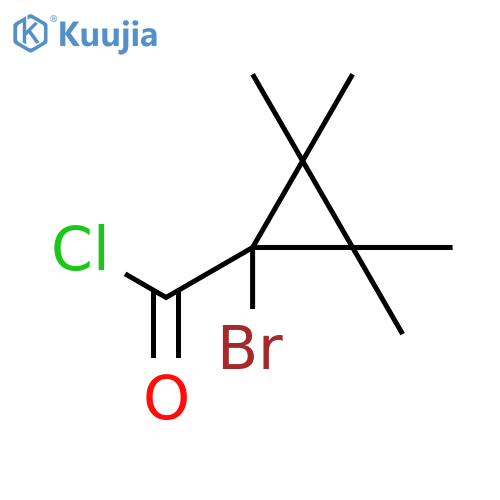 Cyclopropanecarbonyl chloride, 1-bromo-2,2,3,3-tetramethyl- structure