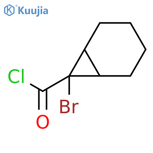 Bicyclo[4.1.0]heptane-7-carbonyl chloride, 7-bromo- structure