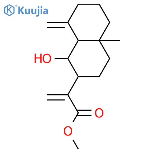 (1S,8aβ)-Decahydro-1β-hydroxy-4aα-methyl-α,8-dimethylene-2α-naphthaleneacetic acid methyl ester structure