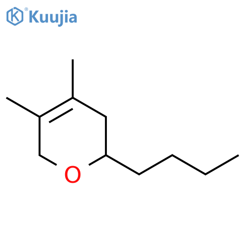 2H-Pyran, 2-butyl-3,6-dihydro-4,5-dimethyl- structure