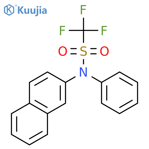 Methanesulfonamide, 1,1,1-trifluoro-N-2-naphthalenyl-N-phenyl- structure