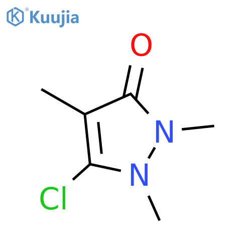 3H-Pyrazol-3-one, 5-chloro-1,2-dihydro-1,2,4-trimethyl- structure