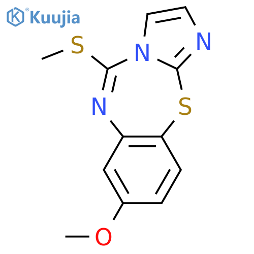 IMIDAZO[2,1-B][1,3,5]BENZOTHIADIAZEPINE, 8-METHOXY-5-(METHYLTHIO)- structure
