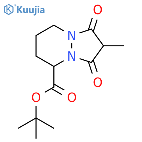 1H-Pyrazolo[1,2-a]pyridazine-5-carboxylic acid, hexahydro-2-methyl-1,3-dioxo-, 1,1-dimethylethyl ester structure