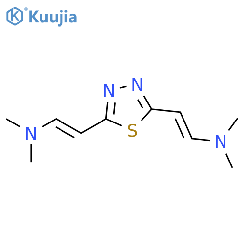 Ethenamine, 2,2'-(1,3,4-thiadiazole-2,5-diyl)bis[N,N-dimethyl- structure