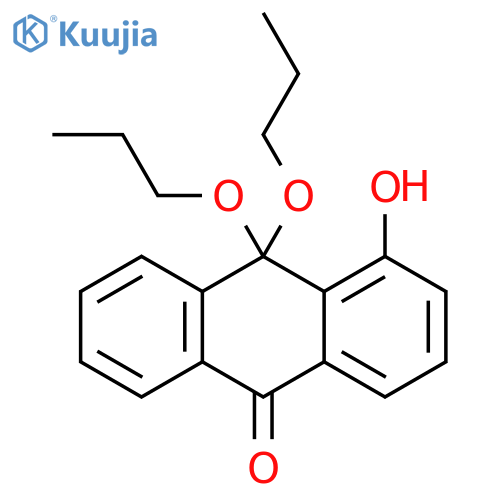 9(10H)-Anthracenone, 4-hydroxy-10,10-dipropoxy- structure