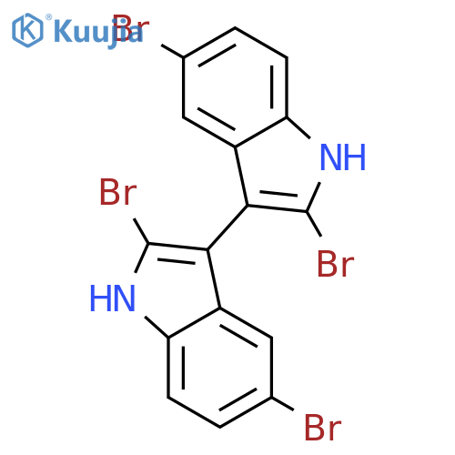 2,2',5,5'-Tetrabromo-3,3'-bi-1H-indole structure