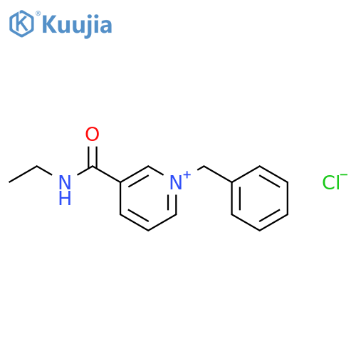 Pyridinium, 3-[(ethylamino)carbonyl]-1-(phenylmethyl)-, chloride structure