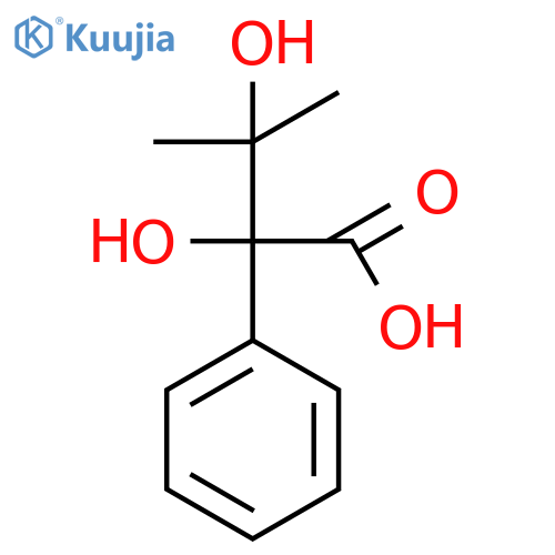 2-Phenyl-2,3-dihydroxy-3-methylbutanoic acid structure