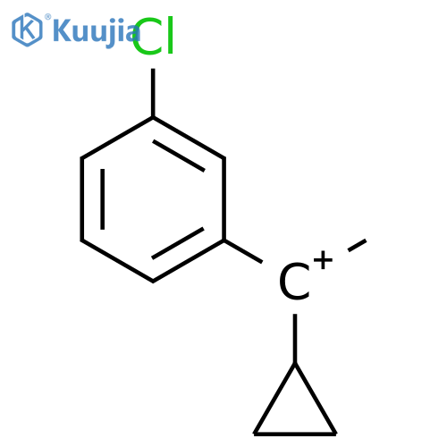 Ethylium, 1-(3-chlorophenyl)-1-cyclopropyl- structure