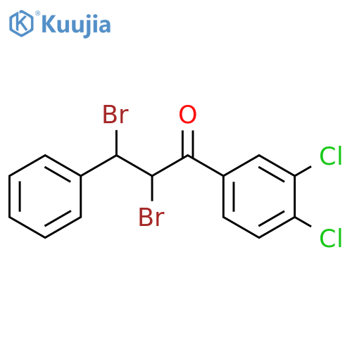 2,3-Dibromo-1-(3,4-dichlorophenyl)-3-phenylpropan-1-one structure