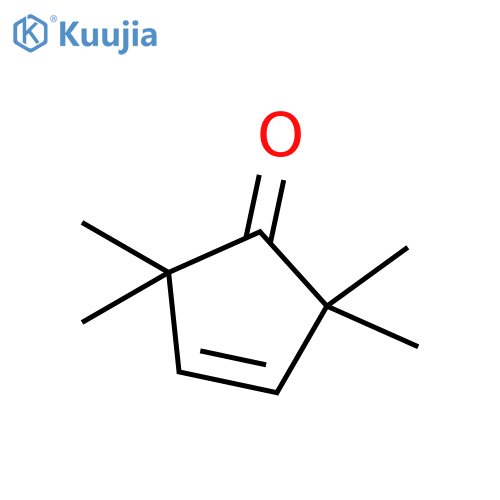 2,2,5,5-Tetramethyl-3-cyclopenten-1-one structure