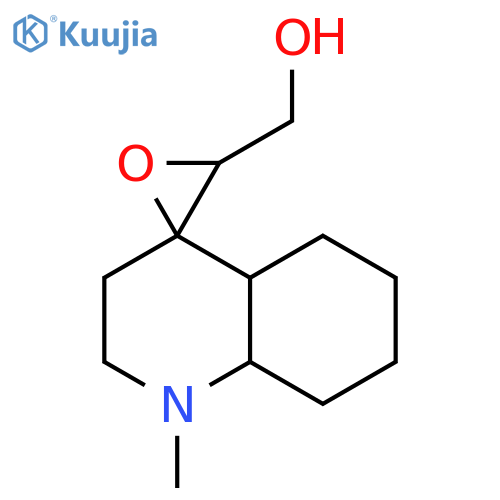 SPIRO[OXIRANE-2,4'(1'H)-QUINOLINE]-3-METHANOL, OCTAHYDRO-1'-METHYL- structure