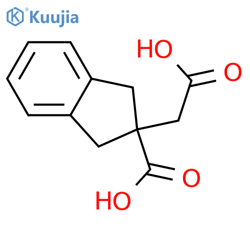 indane-2-carboxy-2-acetic acid structure