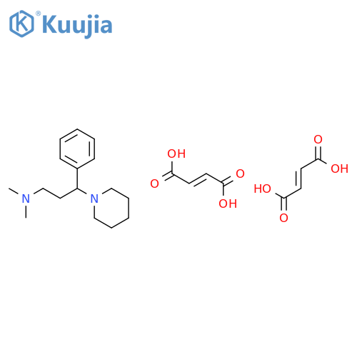 1-Piperidinepropanamine, N,N-dimethyl-gamma-phenyl-, (Z)-2-butenedioate (1:2) structure