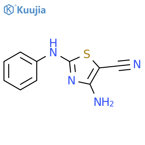 4-Amino-2-(phenylamino)thizole-5-carbonitrile structure